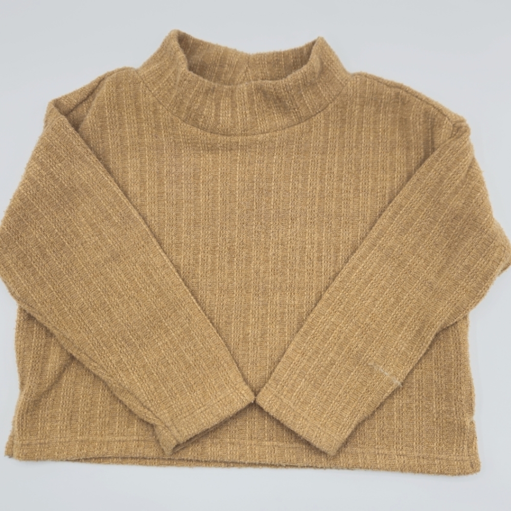 Cozy Beige Brown Toddler Sweater